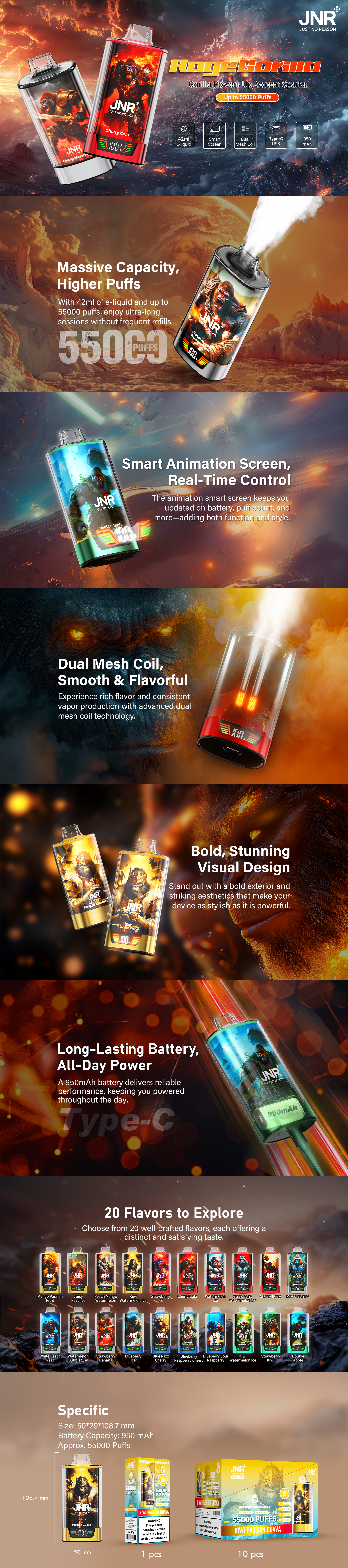 RageGorilla – features en smaken